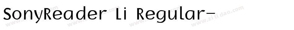 SonyReader Li Regular字体转换